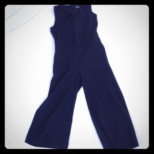 BEIGE BY ECI black poly romper SZ S